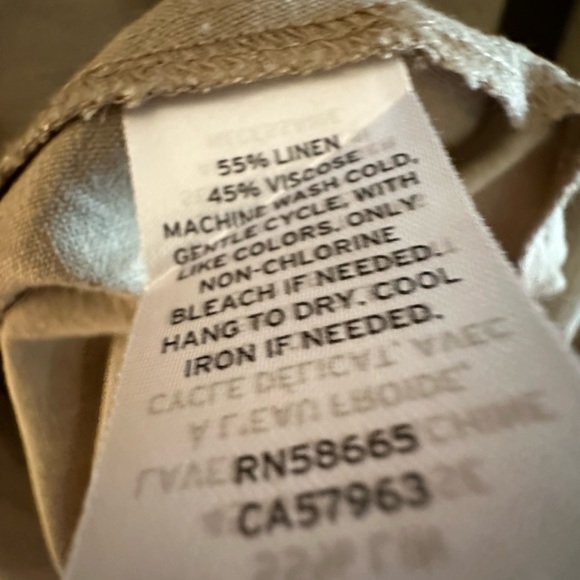 Treasure & Bond Linen Blend Flowy Shift Dress Size Small EUC - Picture 3 of 4